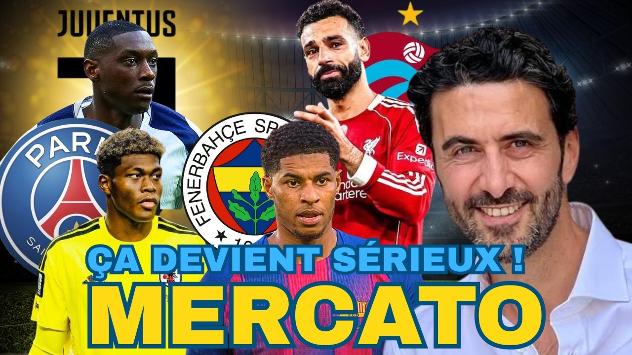 🔥 MO SALAH, LE BARÇA ET RASHFORD, KOLO MUANI À LA JUVE, ZION SUZUKI AU PSG : LE MERCATO S'EMBALLE !