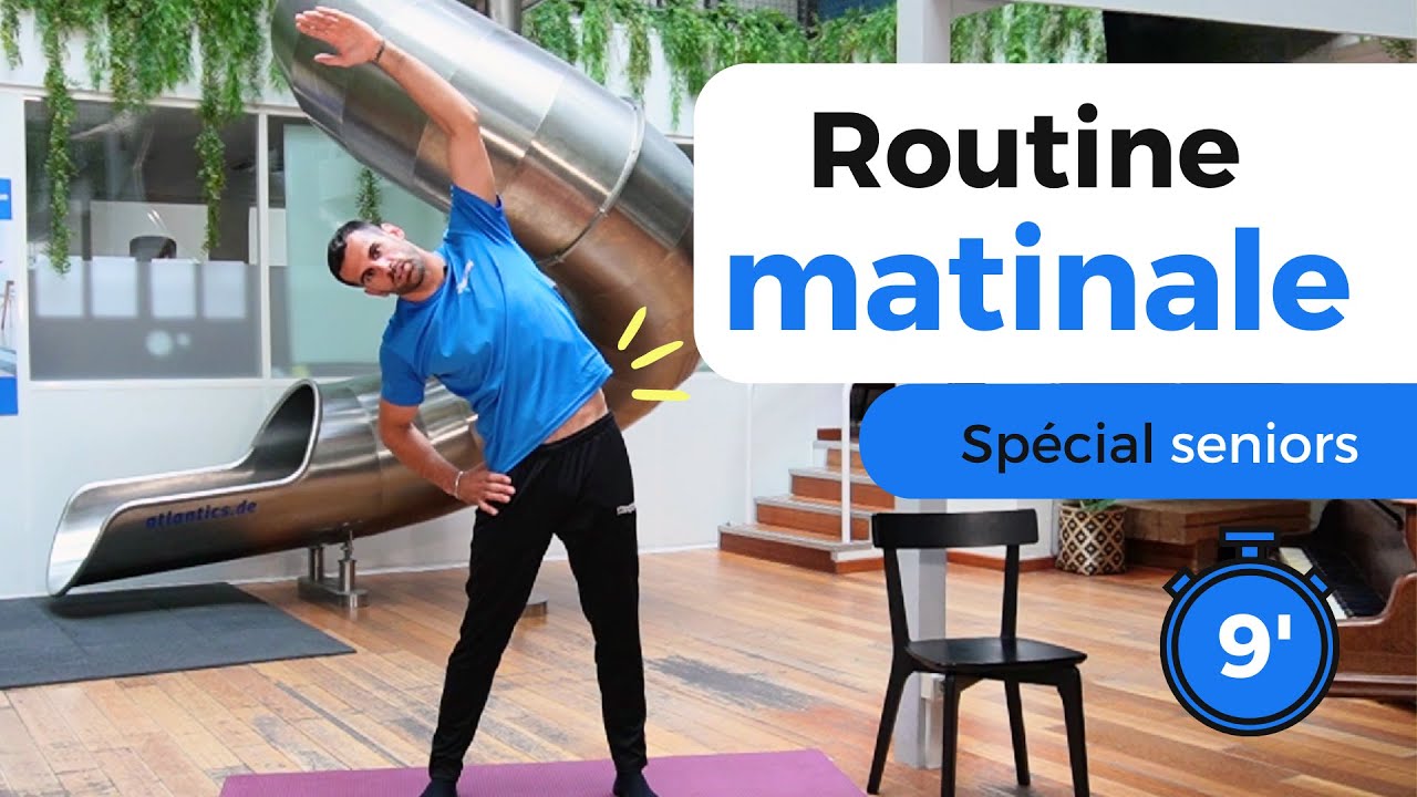 Routine matinale pour les seniors: réveil articulaire en douceur.