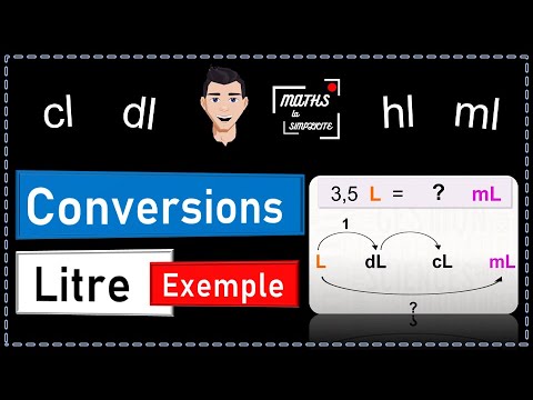 🔵 Conversion de volumes en litre, ml, cl, dl, l, dal, hl, kl.