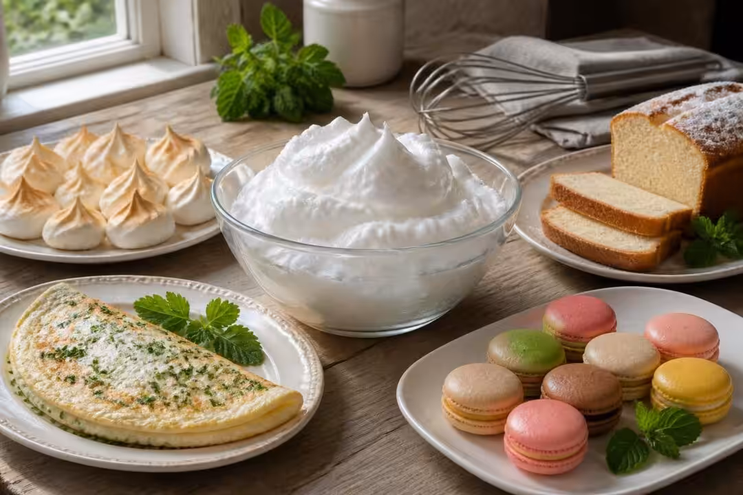 découvrez nos idées de recettes simples et savoureuses pour utiliser les blancs d'œufs et éviter le gaspillage en cuisine.